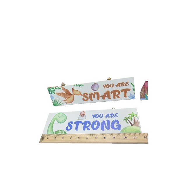 Children’s Inspirational Wall Plaques Wall Decor 4pc, You Are Smart, Kind, Brave - Picture 10 of 10